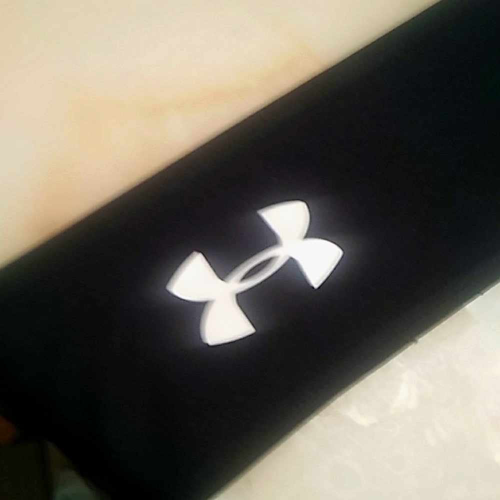 Black Tie up Under Armour headband